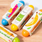 Holzspielzeug für Kinder mit rotierenden Tier-Puzzle-Bausteinen