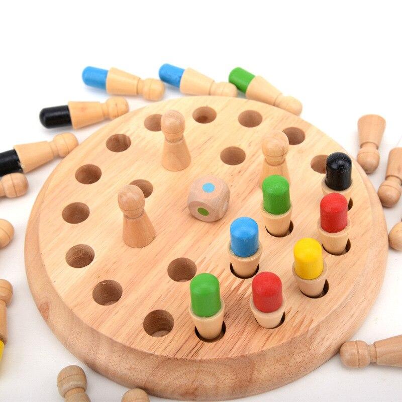 Holz Gedächtnis-Match-Schachspiel